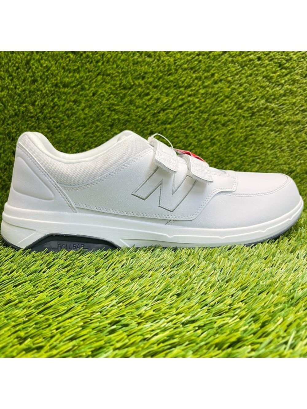 New Balance 813 Mens Size 14 White Gray Athletic Leather Walking Shoes Sneakers